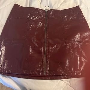 Wild fable dark red Body con skirt